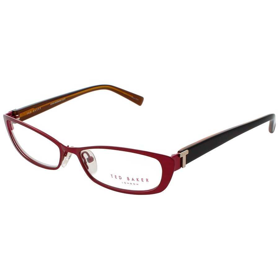Ted Baker Ladies Red Oval Eyeglass Frames Tb-b218-ras-51