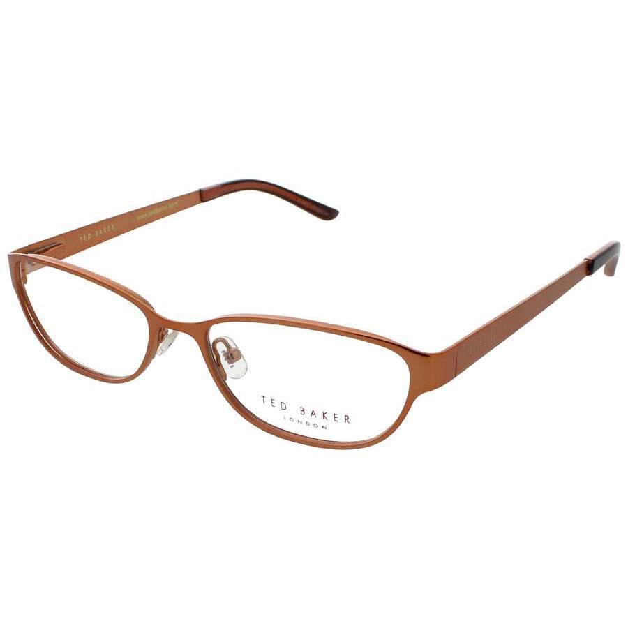 Ted Baker Ladies Rose Gold Tone Rectangular Eyeglass Frames B215