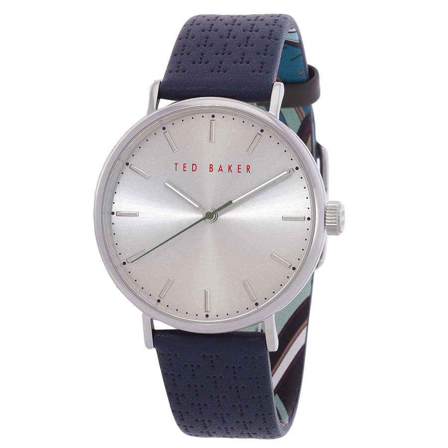Tedbaker 腕時計 ＭＩＭＯＳＡＡ BKPMMF910 メンズ ネイビー Ted Baker Mimosaa Quartz Silver Dial Men\u0027s Watch BKPMMF910