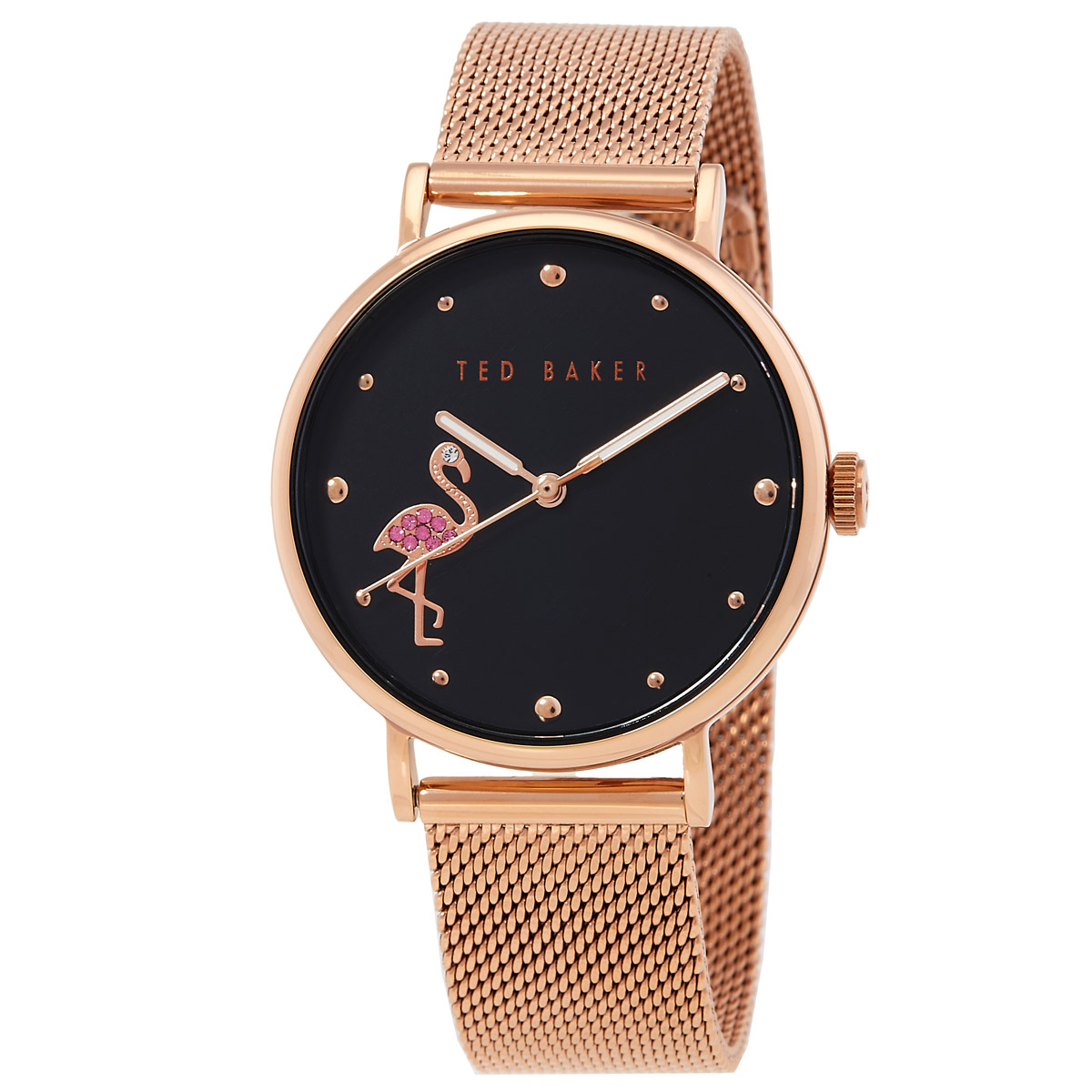 Ted Baker Phylipa Flamingo Quartz Black Dial Ladies Watch  display picture 3