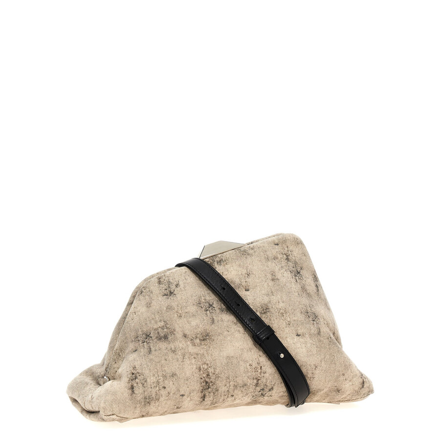 Attico The Day Off Clutch In Gray