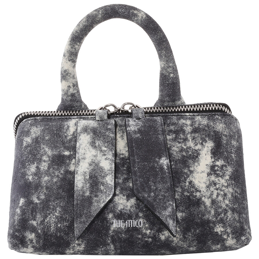 Attico The Friday Leather Crossbody Bag In Green