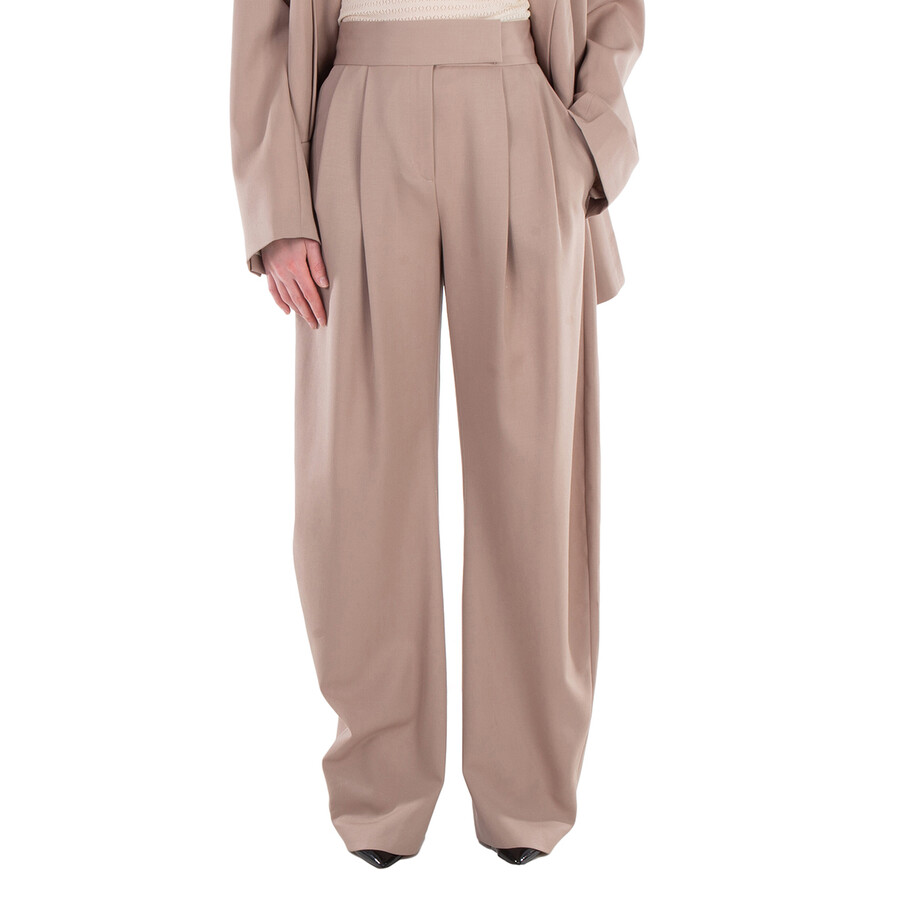 Attico Gary Virgin-wool Trousers In Black