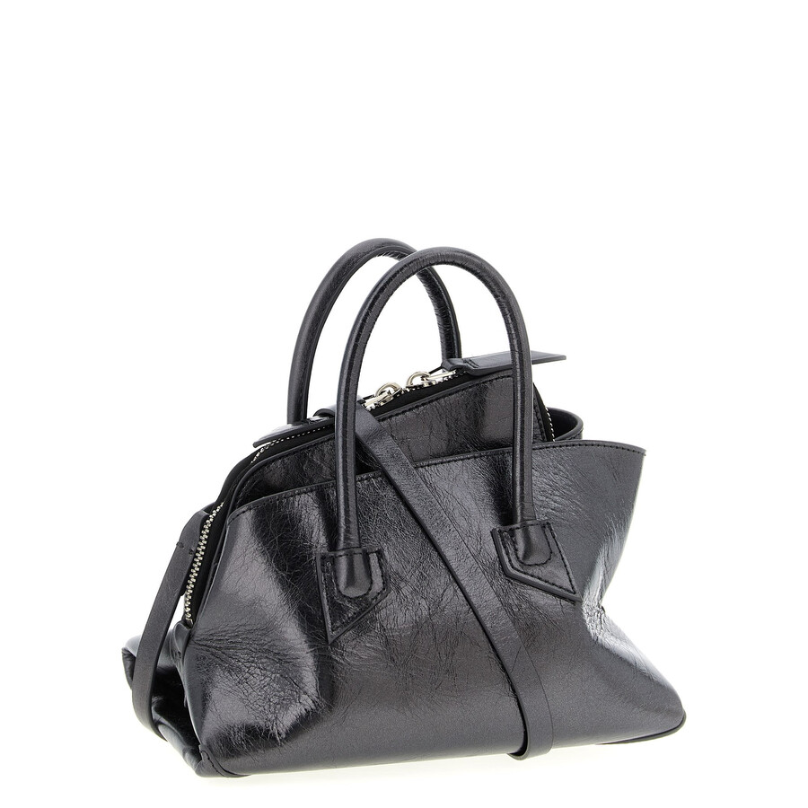 Attico The  La Passeggiata Mini Handbag In Gray