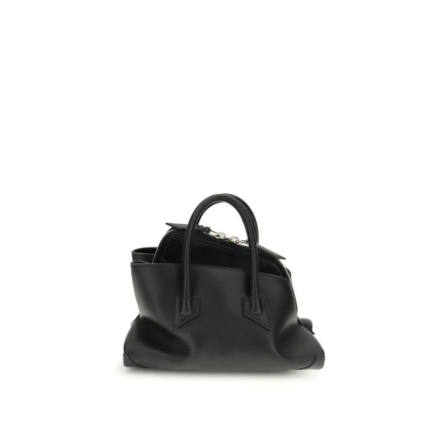 The Attico La Passeggiata Top Handle Bag — Black