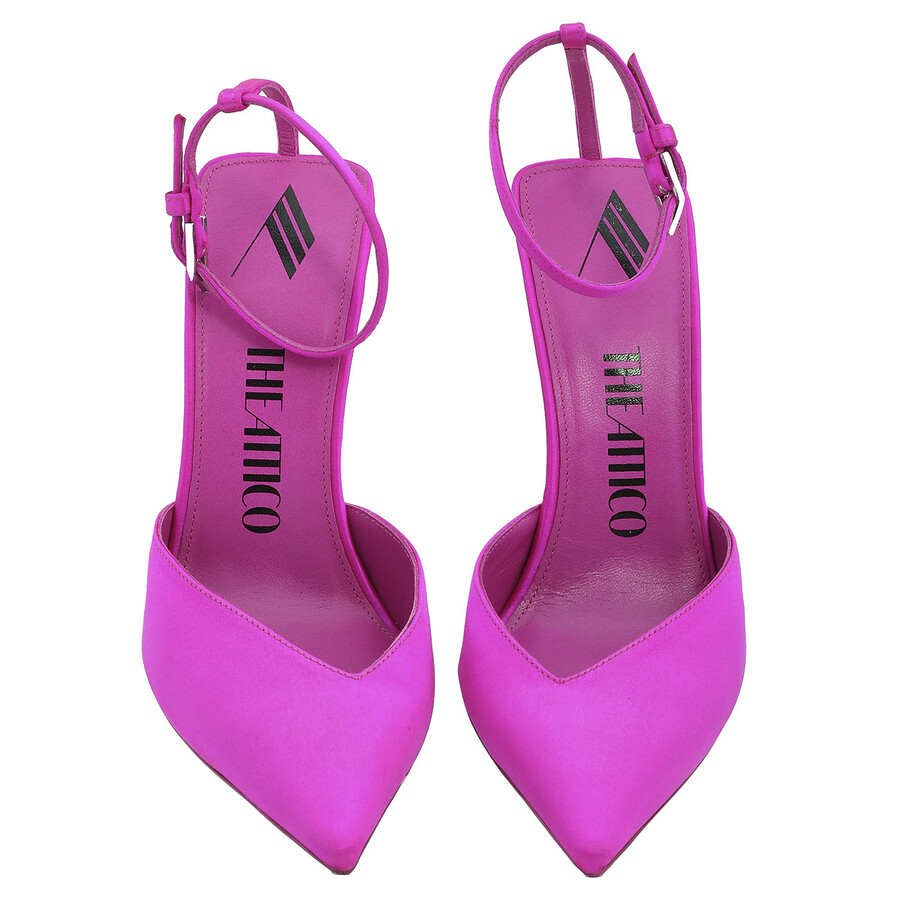 Attico The Ladies Fuchsia Perine Slingback Pumps In Red
