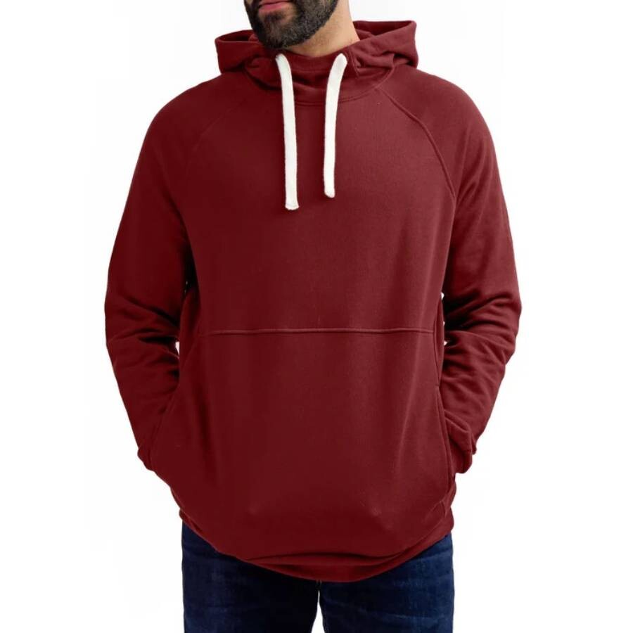 The Good Tee Fair Classic Cotton Hoodie In Red