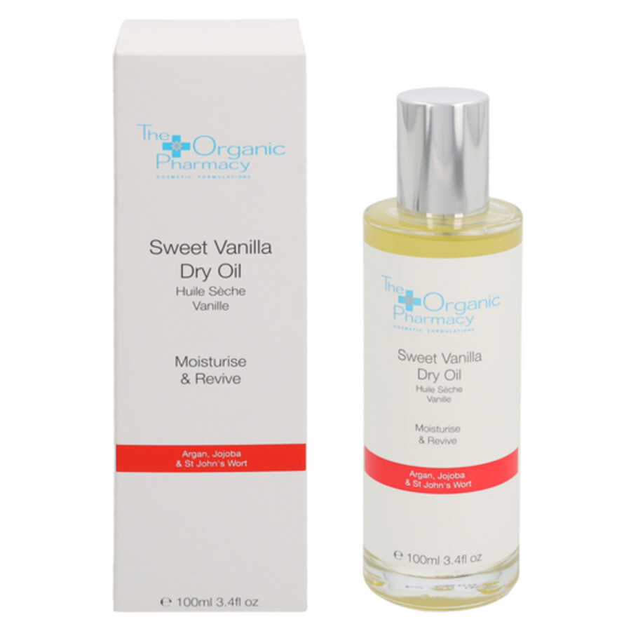 The Organic Pharmacy Sweet Vanilla Dry Oil 3.4 oz Skin Care 5060373520012 In Yellow