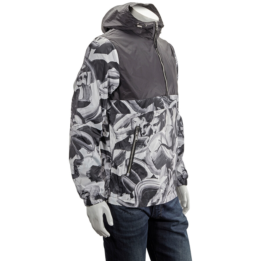 The Very Warm Hanover Printed Popover Jacket In Black