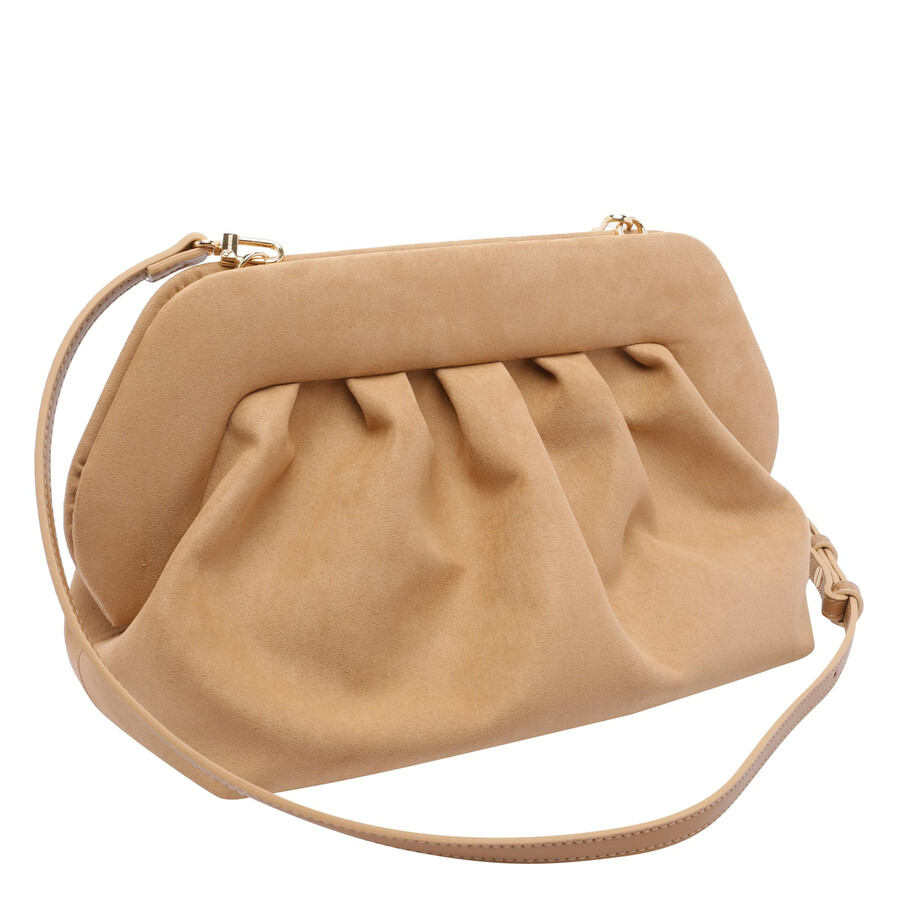 Themoirè Themoir Bios Suede Clutch In Brown