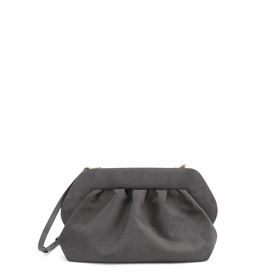 Themoirè Themoir Bios Suede Shoulder Bag In Gray