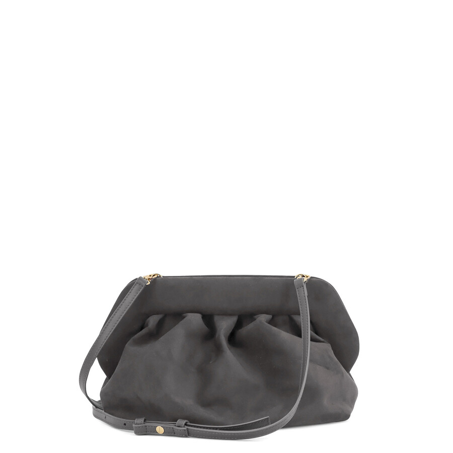 Themoirè Themoir Bios Suede Shoulder Bag In Gray
