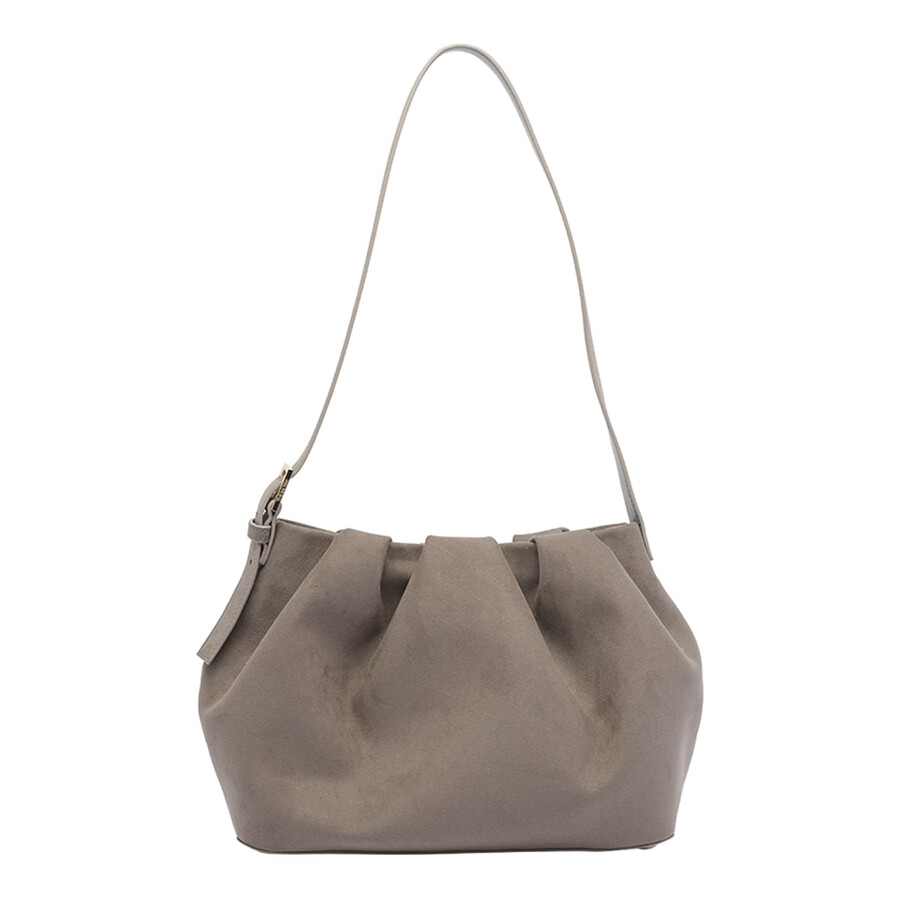 Themoirè Versatile Shoulder Bag Adjustable Strap In Gray