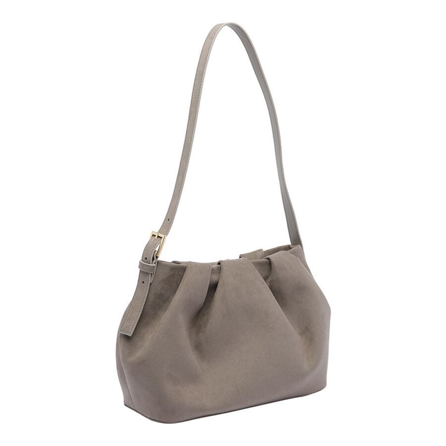 Themoirè Versatile Shoulder Bag Adjustable Strap In Gray