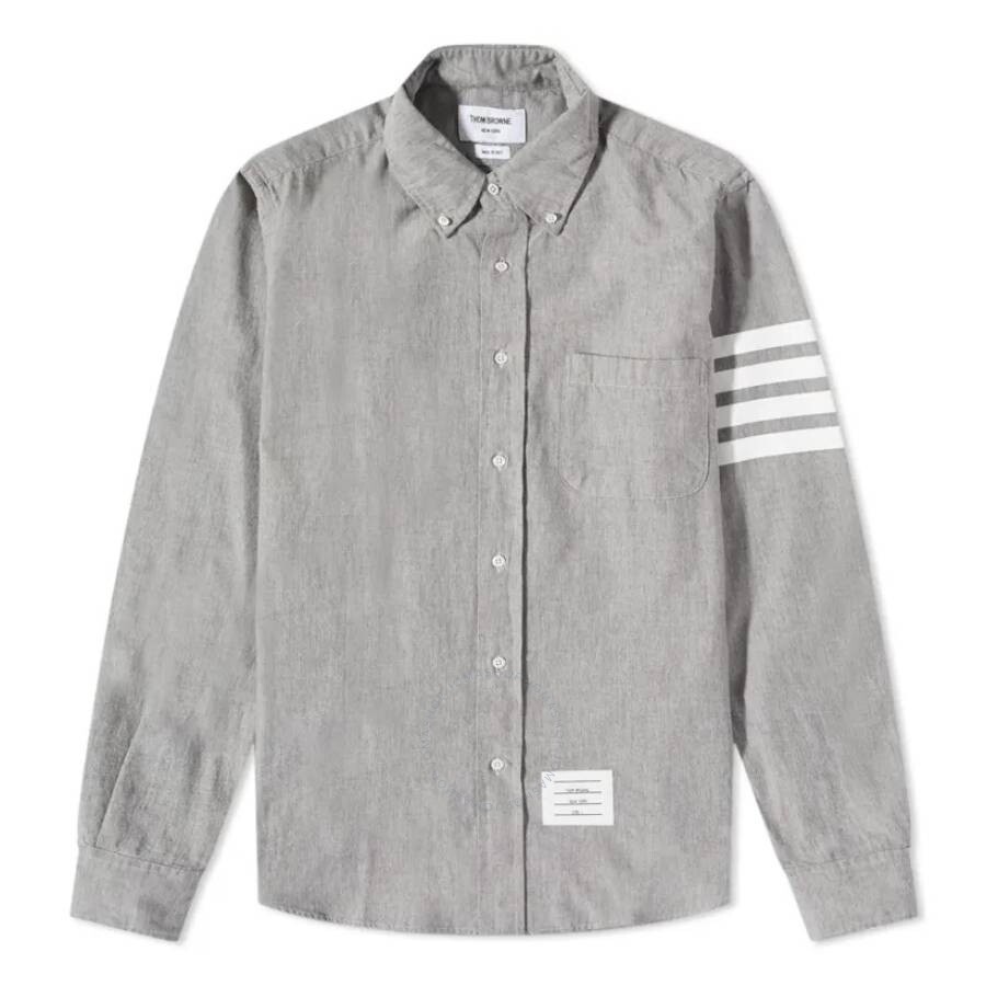 Thom Browne Chemise Ample En Coton In Grey