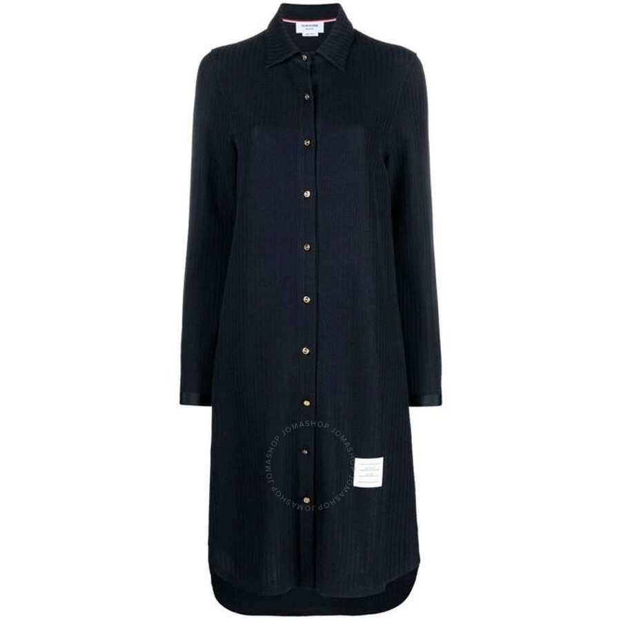 Thom Browne Midi Dress In Blue