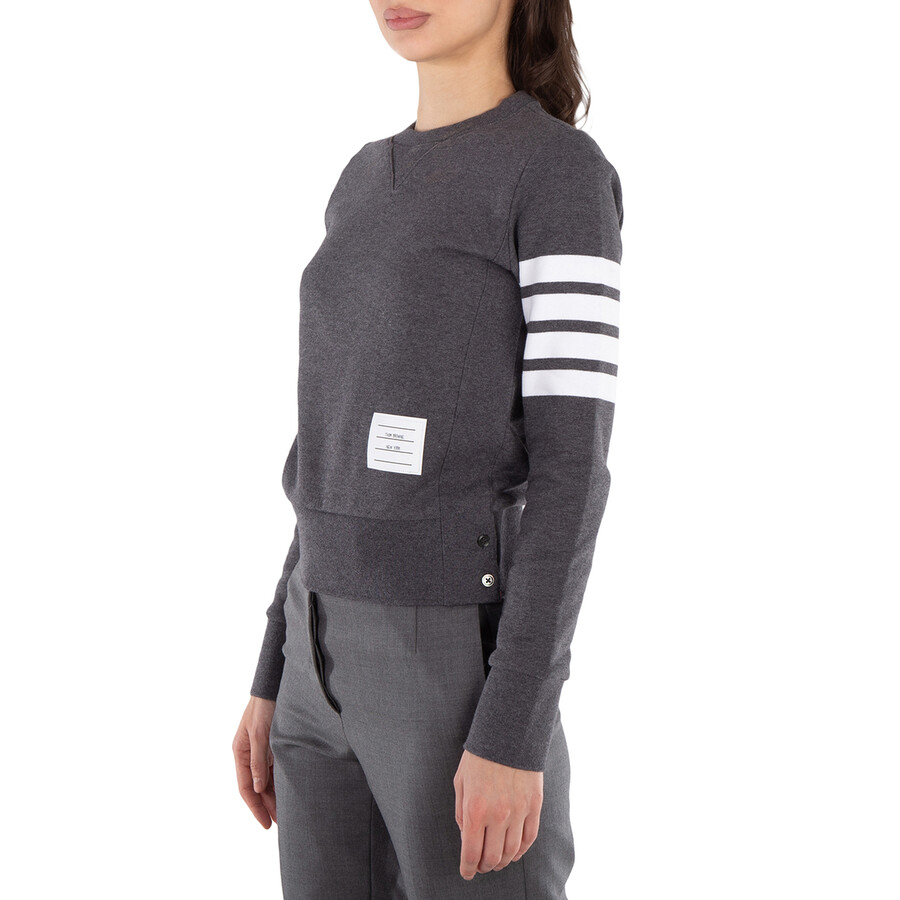 Thom Browne Crewneck Sweatshirt In Gray