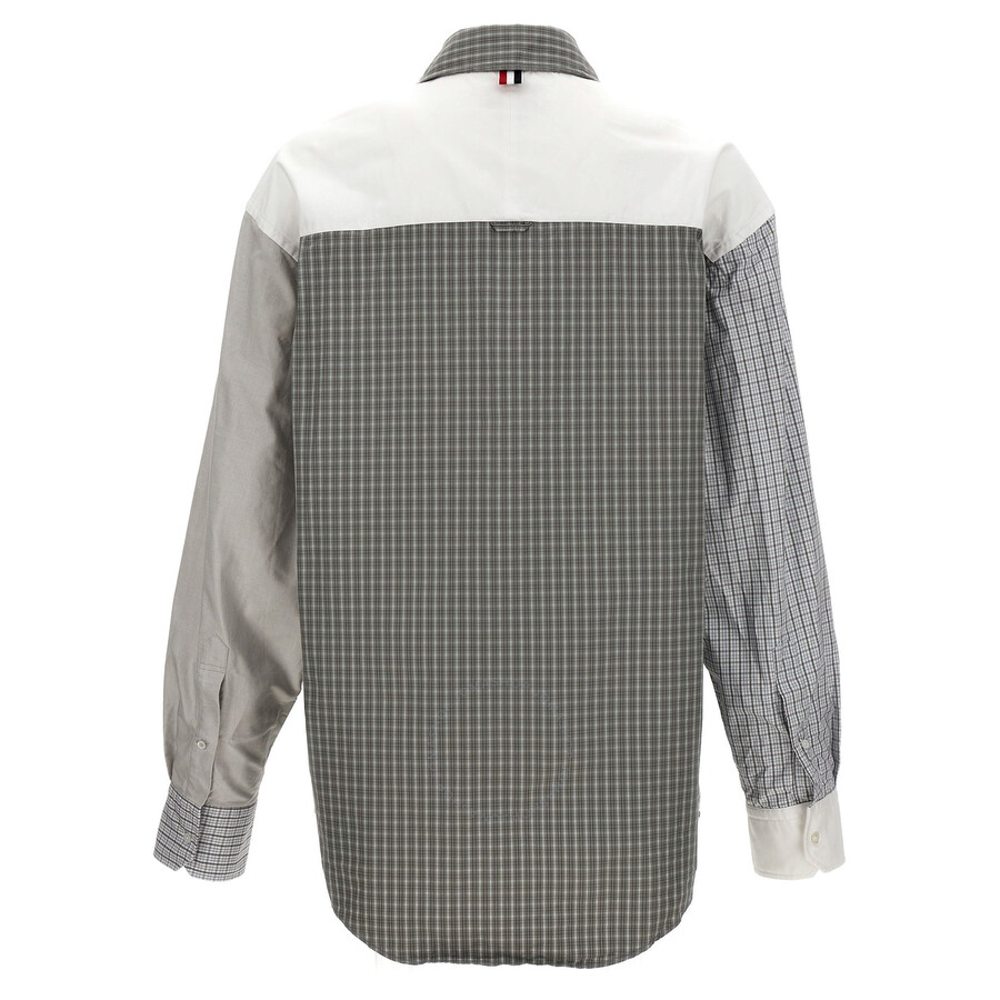 Thom Browne 'funmix Shirt Featuring Multi-pattern Design' In White