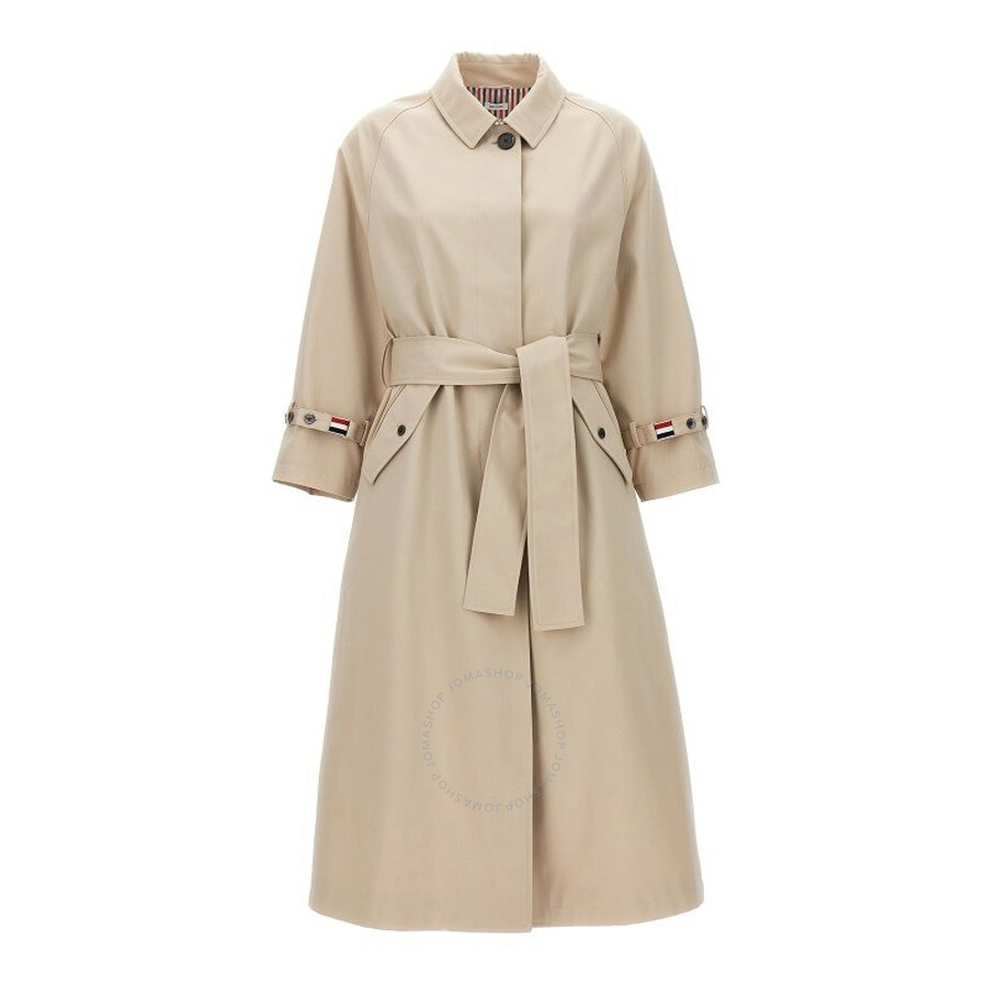 【送料&関税込】Thom Browne Trench Coat Thom Browne Double-breasted Trench Coat | Black | FARFETCH