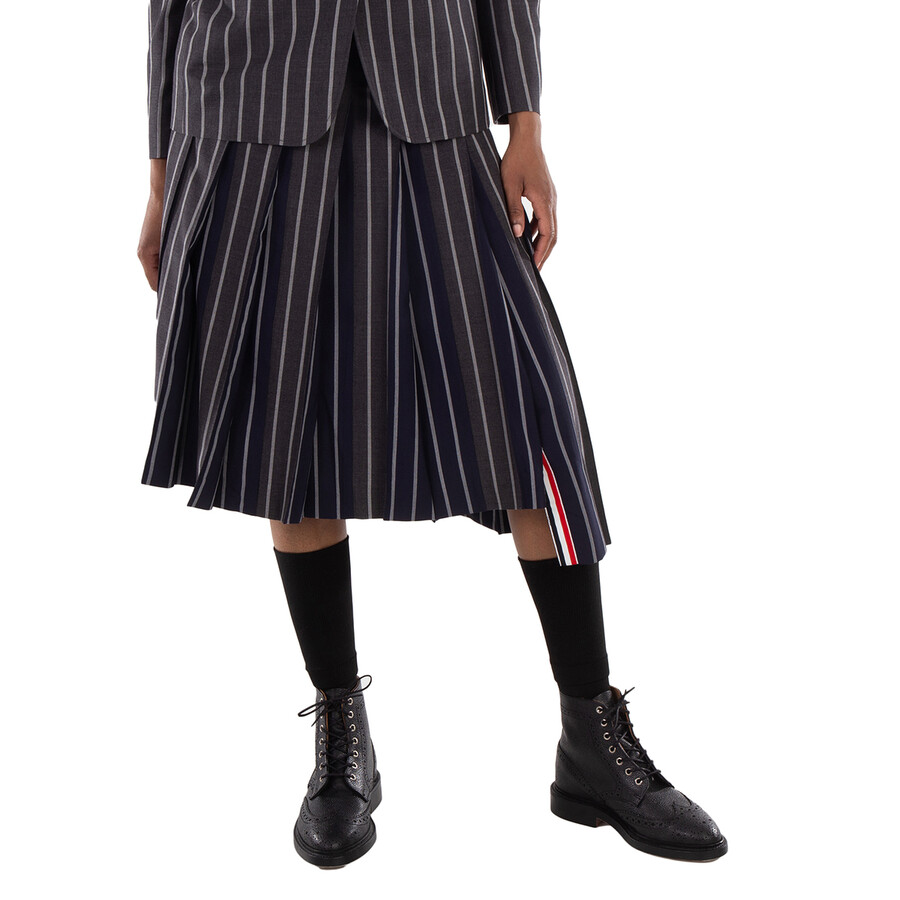Knee Length Classic Pleated Skirt