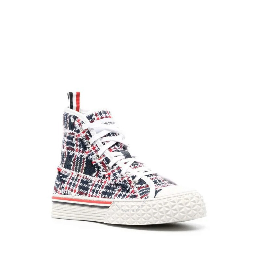 トムブラウン レディース スニーカー FFD117B F0372 960 Thom Browne Ladies Prince Of Wales Tweed High Top Sneakers