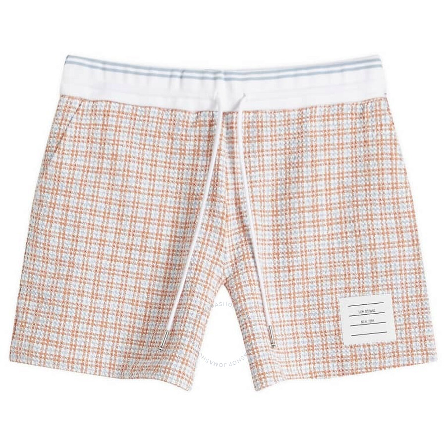 Thom Browne Ladies Tweed Summer Shorts In Orange