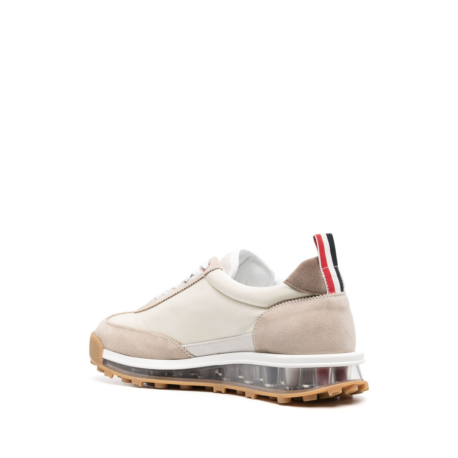 スニーカー THOM BROWNE Men Sneakers Brown MFD261A07989 215 Thom Browne Men's Med Brown Tech Runner Low-Top Sneakers