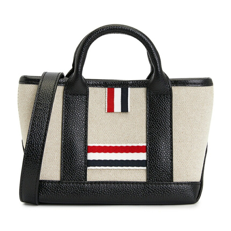 Thom Browne Micro Tool Tote Handbag In Black