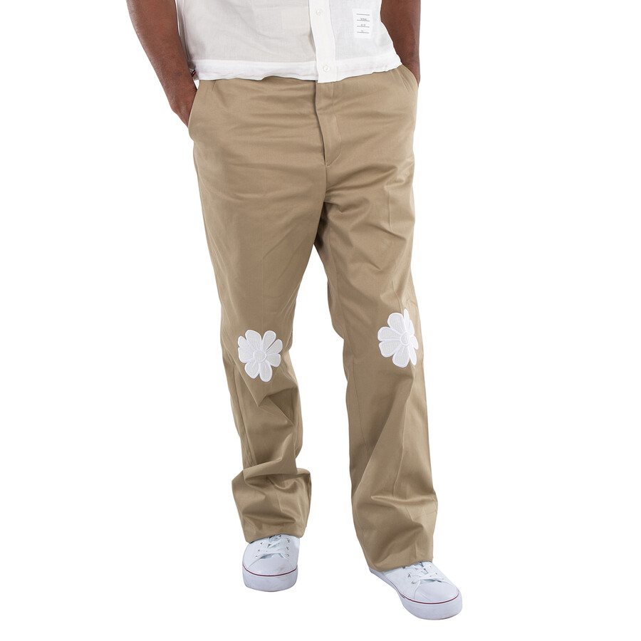 Satin Stitch Unconstructed Daisy Patch Trouser