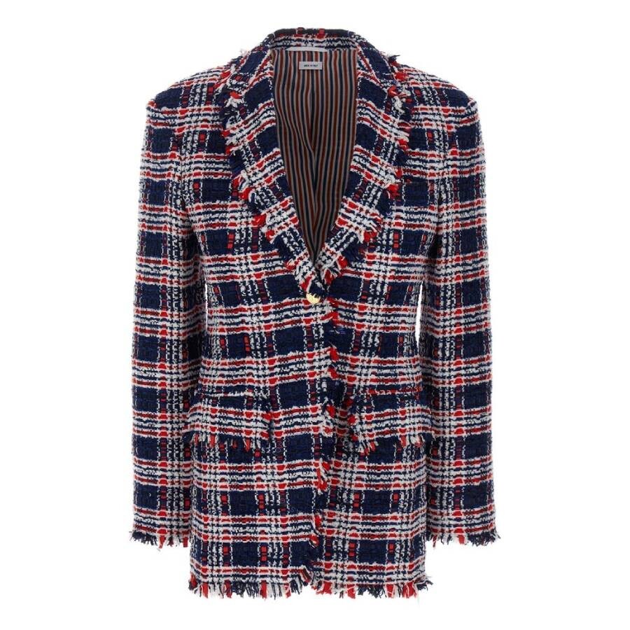 Thom Browne Multicolor Tweed And Chenille Blazer
