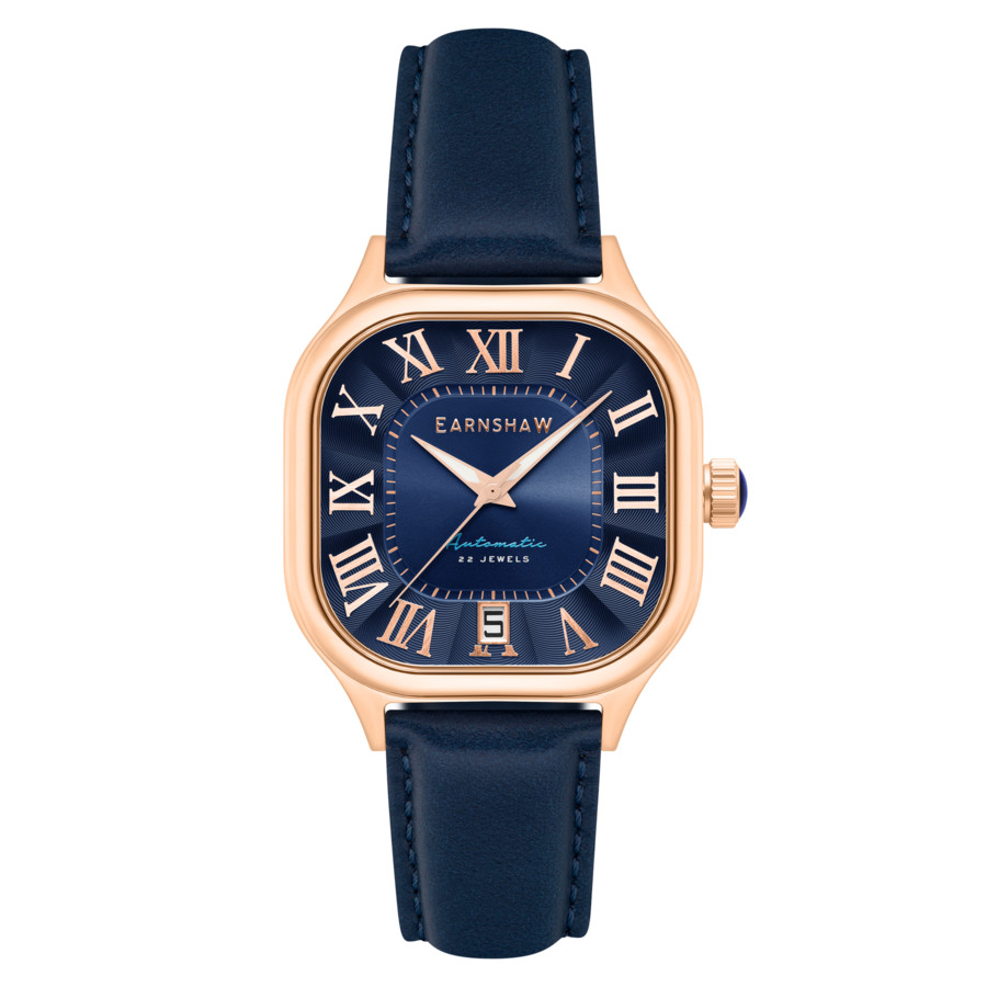 Thomas Earnshaw Coussin Automatic Blue Dial Men's Watch ES-8284-03
