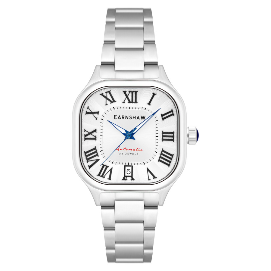 Thomas Earnshaw Coussin Silver-tone Dial Men's Watch ES-8284-11