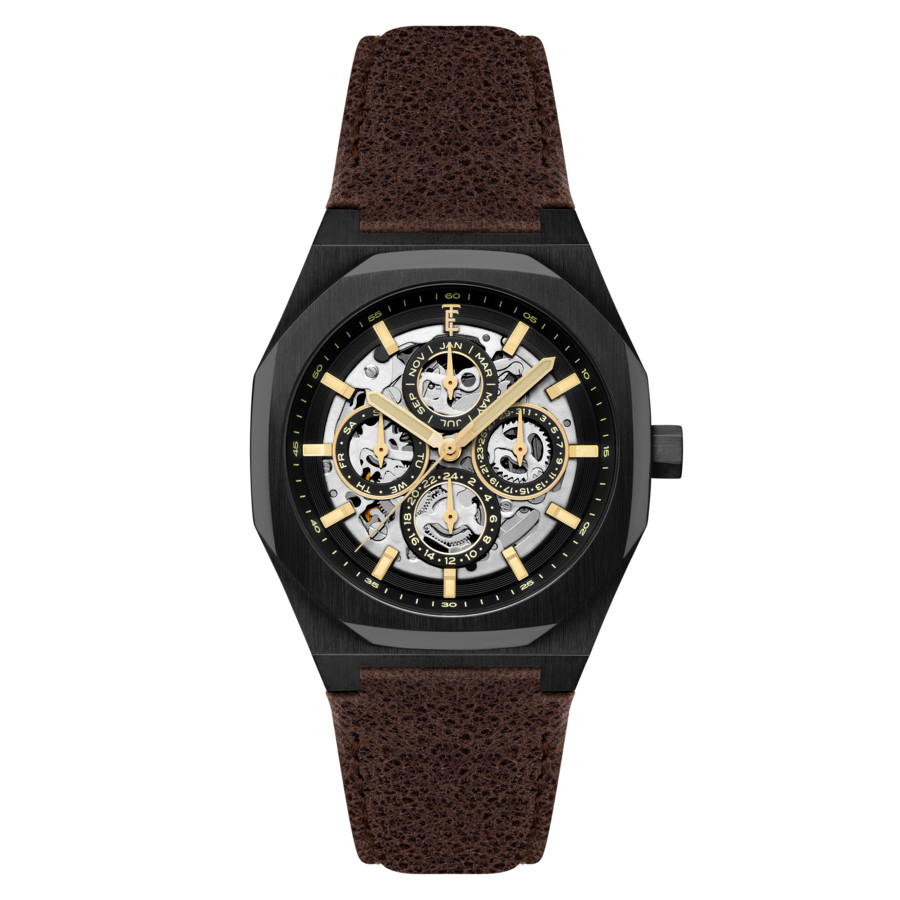 Thomas Earnshaw Drake Triple Calendar Black Dial Men's Watch ES-8308-05