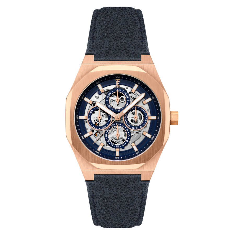 Thomas Earnshaw Drake Triple Calendar Blue Dial Men's Watch ES-8308-04