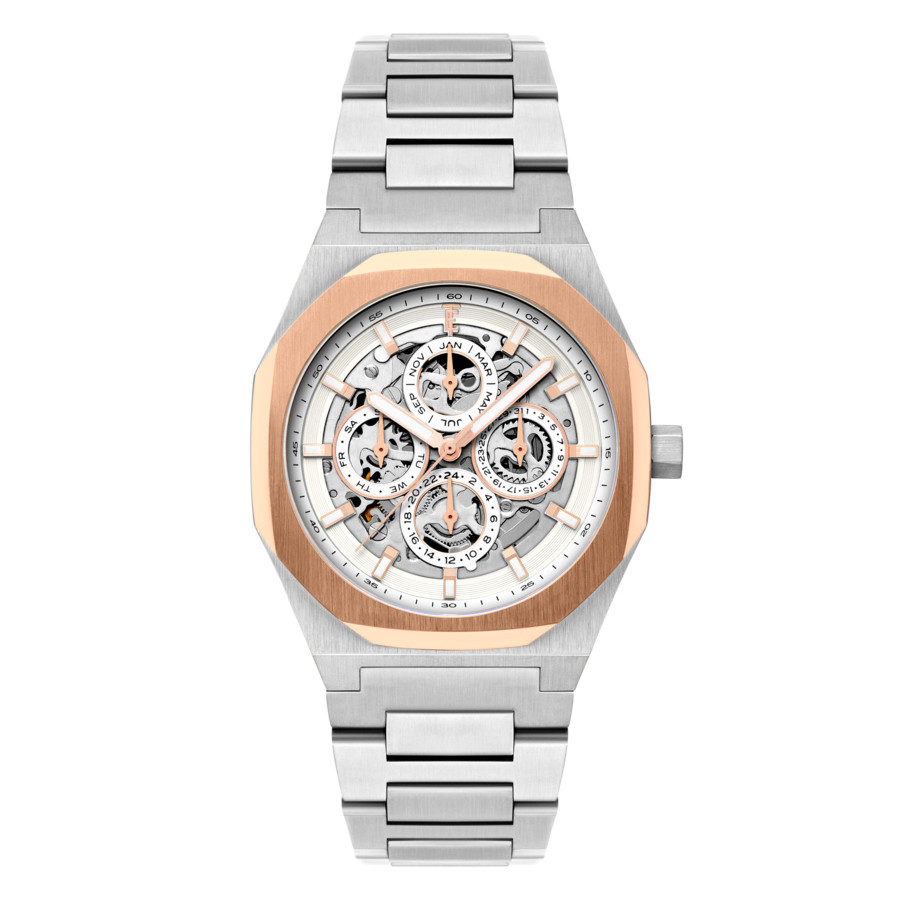 Thomas Earnshaw Drake Triple Calendar White Dial Men's Watch ES