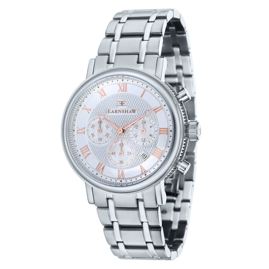 Thomas Earnshaw Fitzroy Chronograph Silver Dial Men's Watch ES8051