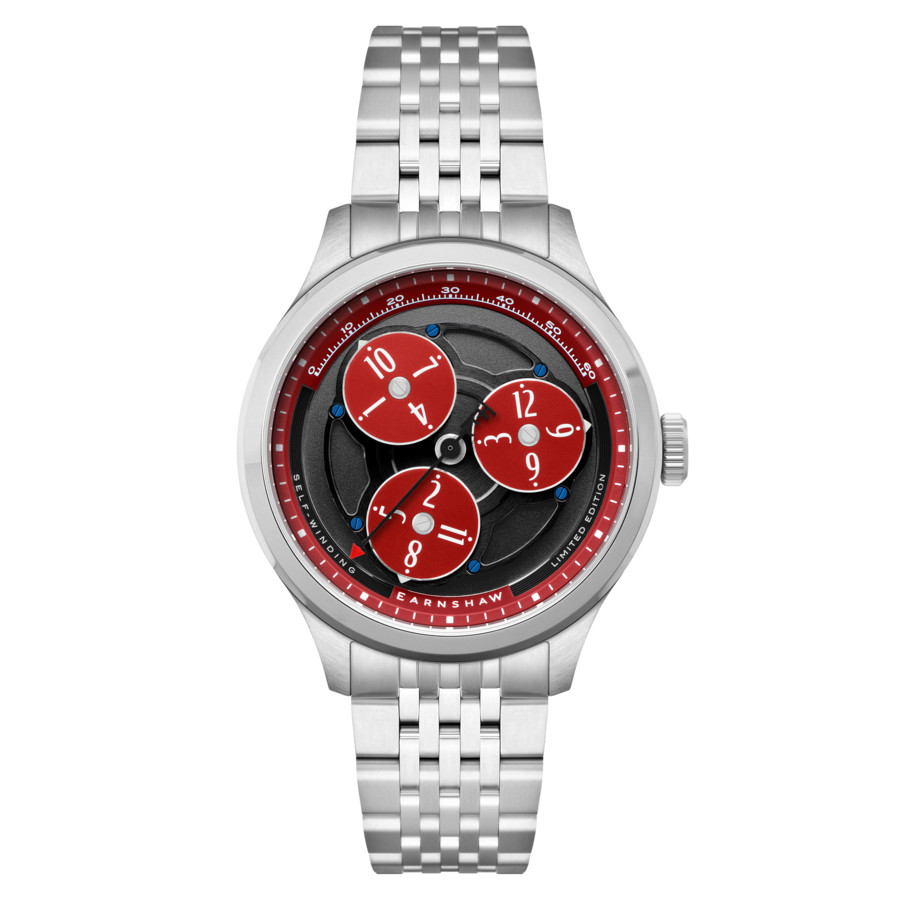 Thomas Earnshaw Hexham Trisect Black Dial Men's Watch ES-8304-55