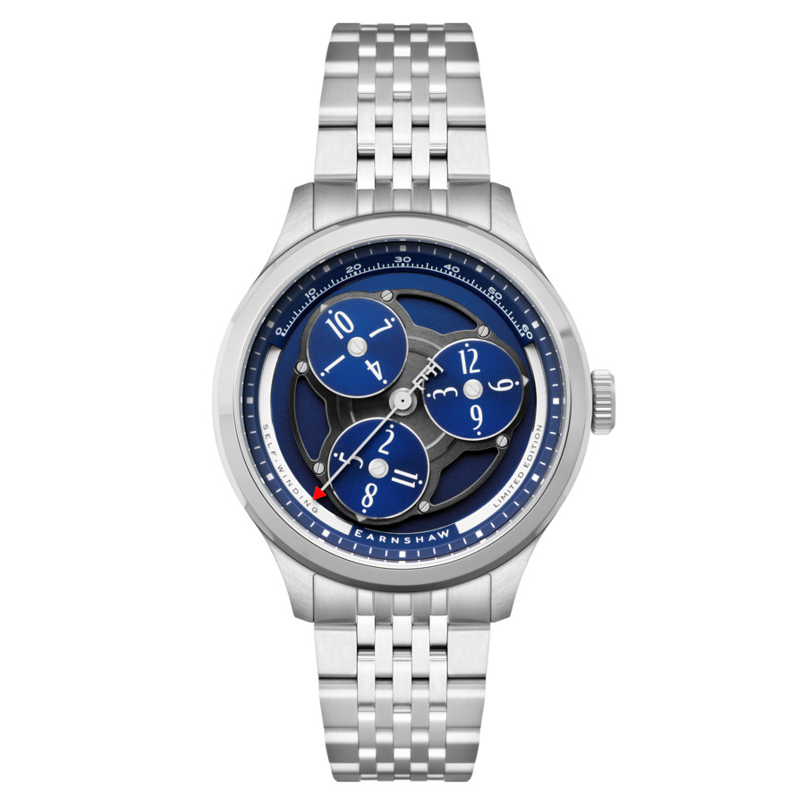 Thomas Earnshaw Hexham Trisect Blue Dial Men's Watch ES-8304-22