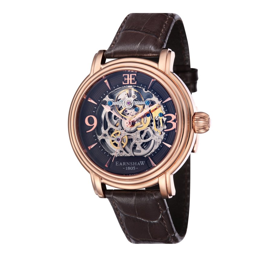Thomas Earnshaw Longcase Automatic Brown Dial Men's Watch ES-8011-07