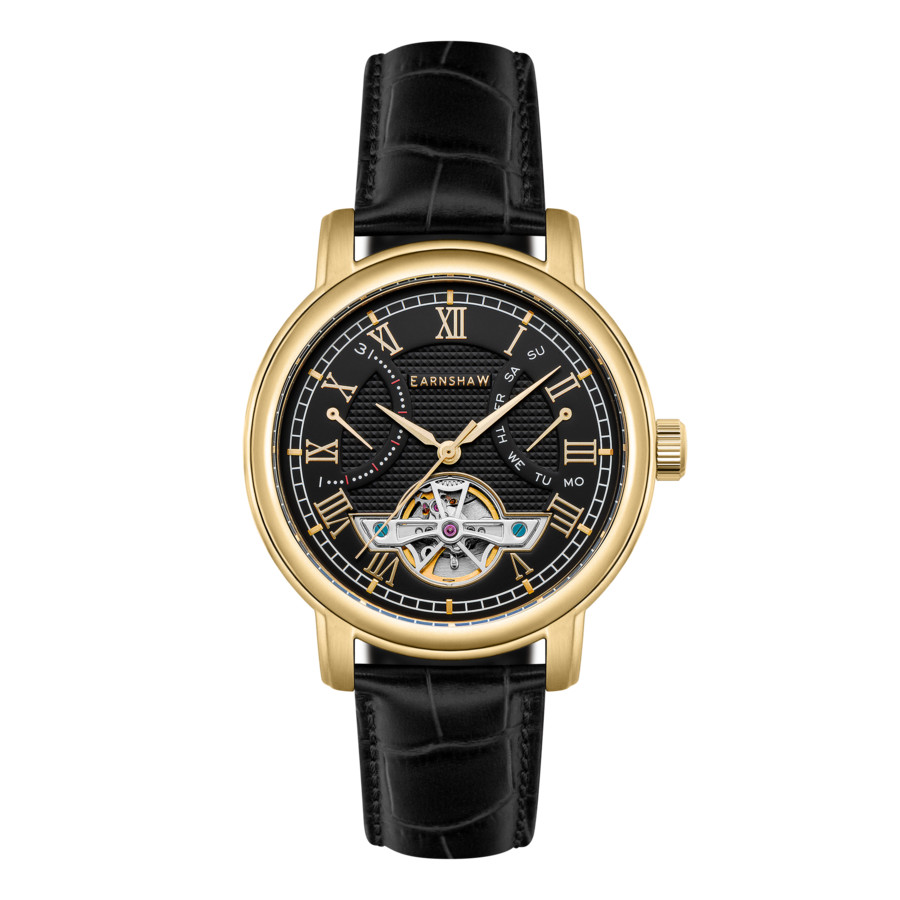 Thomas Earnshaw Longcase Black Dial Men's Watch ES-8169-05
