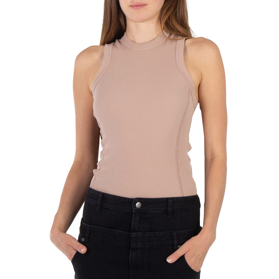 Ladies Toffee Ribbed Racerback Bodysuit