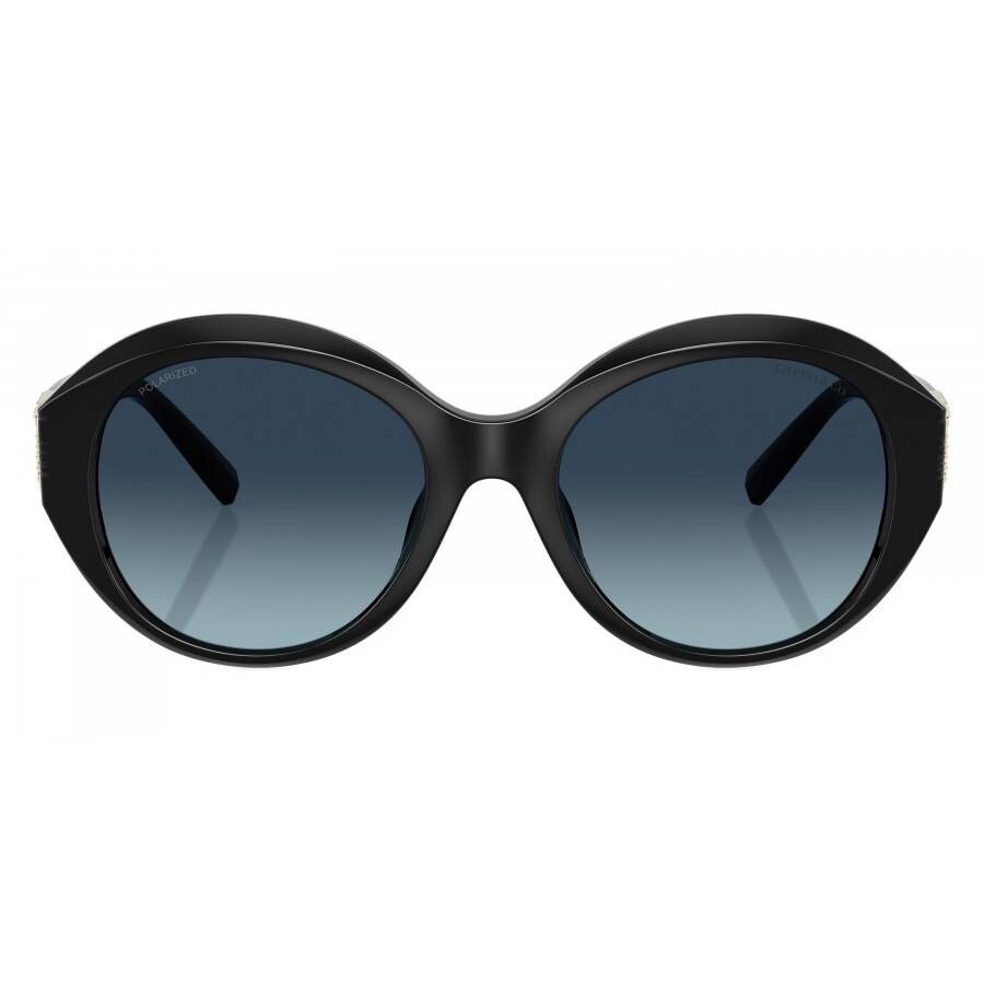 Tiffany & Co Tiffany Blue Gradient Polarized Oval Ladies Sunglasses Tf4227bu 80014u 53 In Black