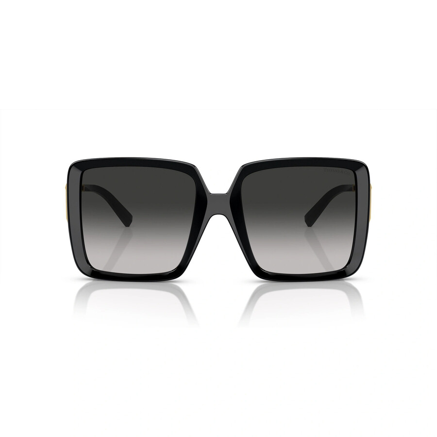 Tiffany & Co Tiffany Grey Gradient Square Ladies Sunglasses Tf4212u 80013c 55 In Black