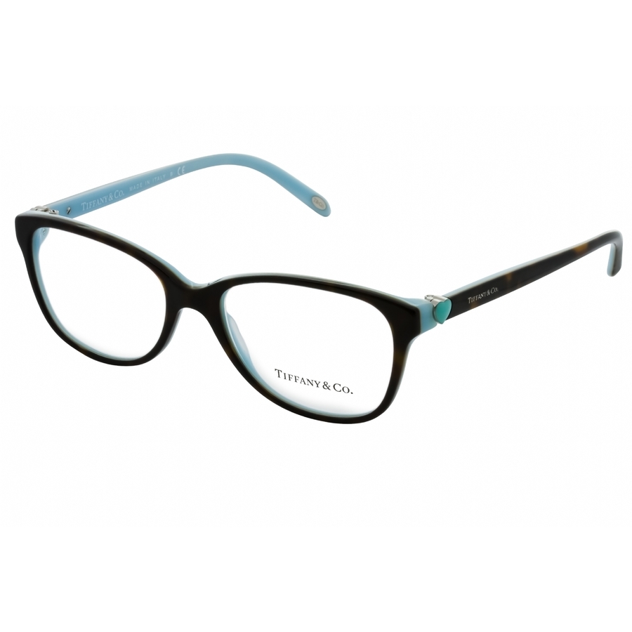 Tiffany & Co Tiffany Ladies Brown Rectangular Eyeglass Frames Tf2097