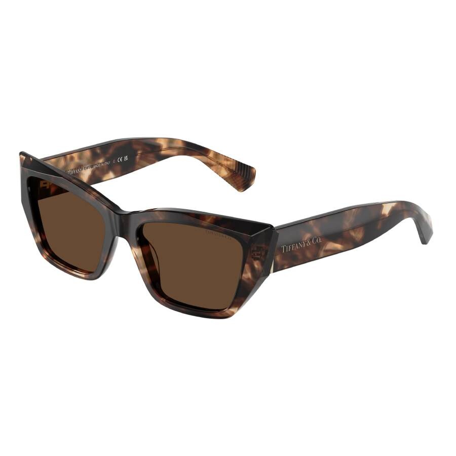 Tiffany & Co Tiffany Light Brown Cat Eye Ladies Sunglasses Tf4230f 84213g 54 In Brown