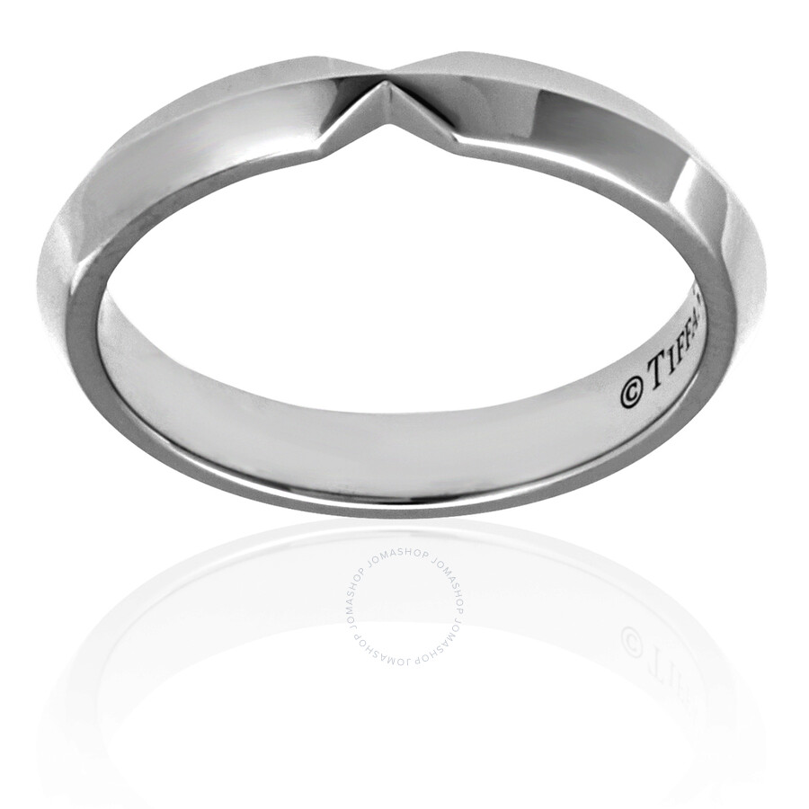 【Tiffany & Co】The Tiffany Setting Nesting NarrowBandリング The Tiffany® Setting nesting narrow band ring in platinum, 3