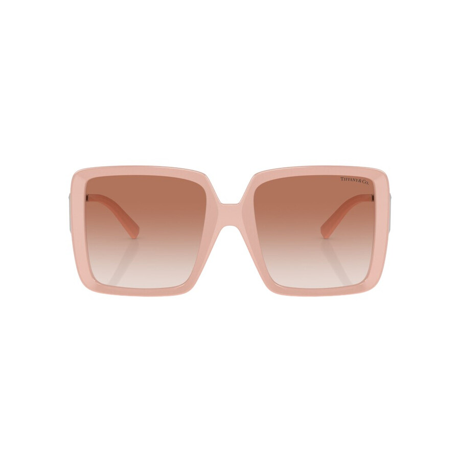 Tiffany & Co Tiffany Shaded Pink Square Ladies Sunglasses Tf 4212u 836713 55 In Brown