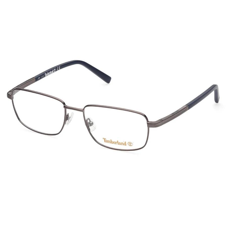 Timberland Demo Rectangular Men's Eyeglasses Tb1726 008 54 In Gray