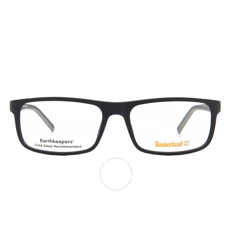Timberland Demo Rectangular Men's Eyeglasses Tb50017 002 60