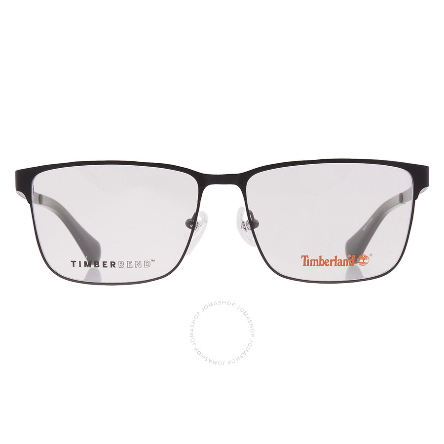 Timberland Demo Rectangular Men's Eyeglasses Tb50036 002 61